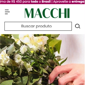 Página inicial da loja MACCHI